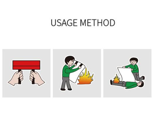 HOUSEHOLD FIRE EMERGENCY BLANKET